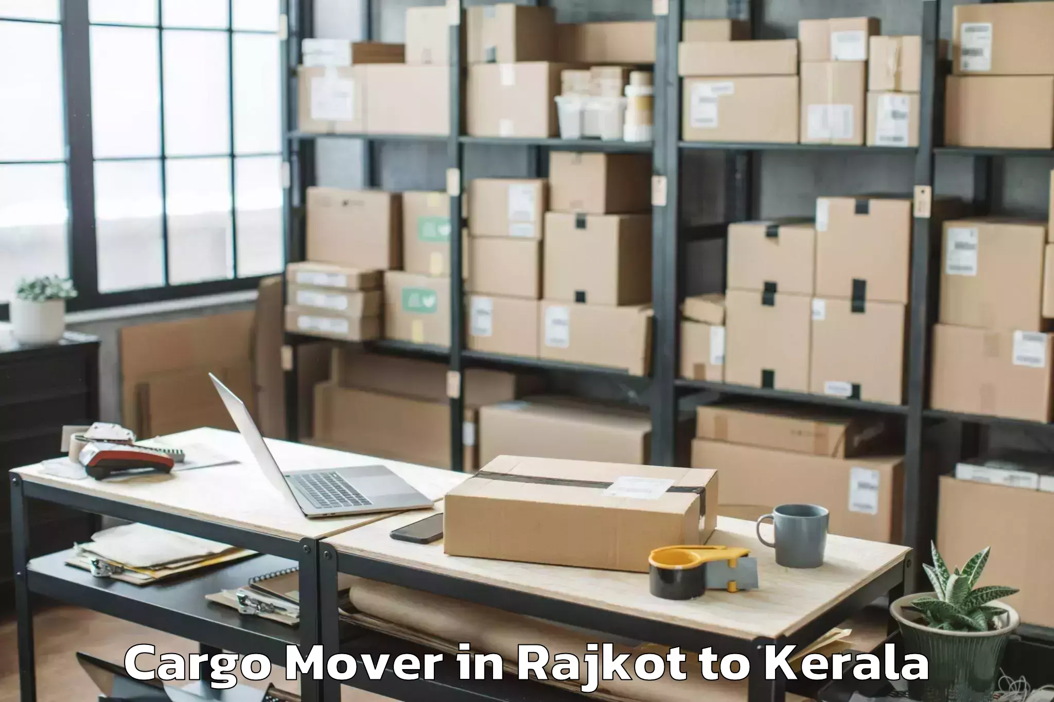 Top Rajkot to Kunnamkulam Cargo Mover Available